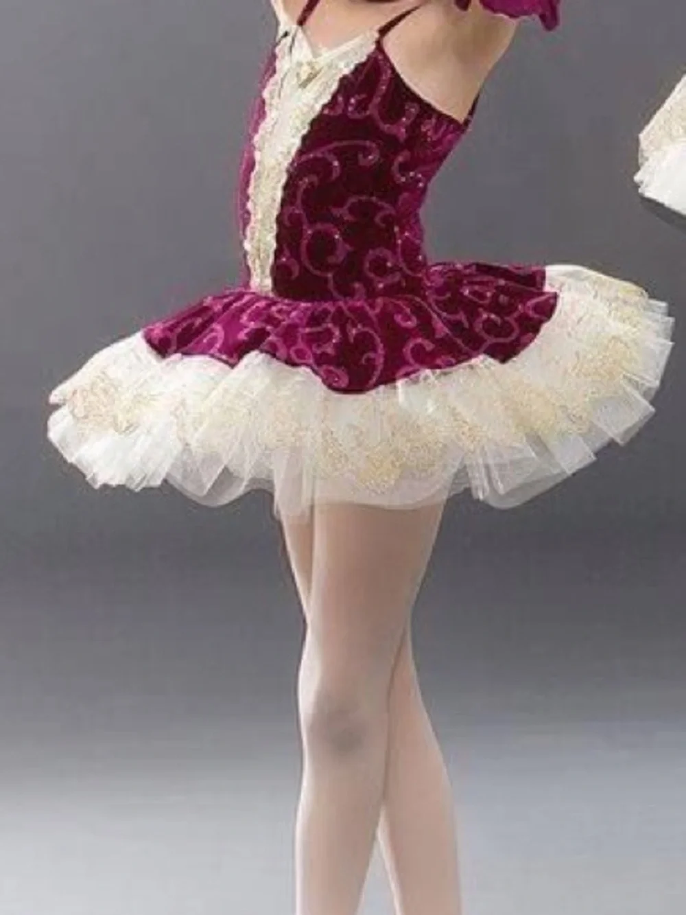 Revolution burgundy velvet tutu dress